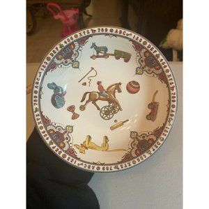 Vintage Edwardian Childhood By Spode Baby Kids Bowl ABC Birthday Victorian Style